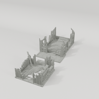 Barn - Ruined Add-On 28mm terrain component breakdown angle one