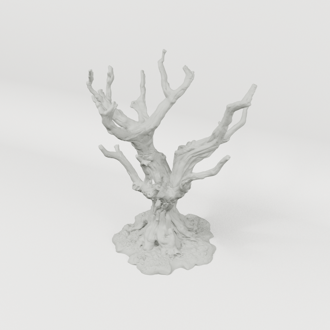 Free Tree - Forgotten Towns 28mm terrain component breakdown angle one