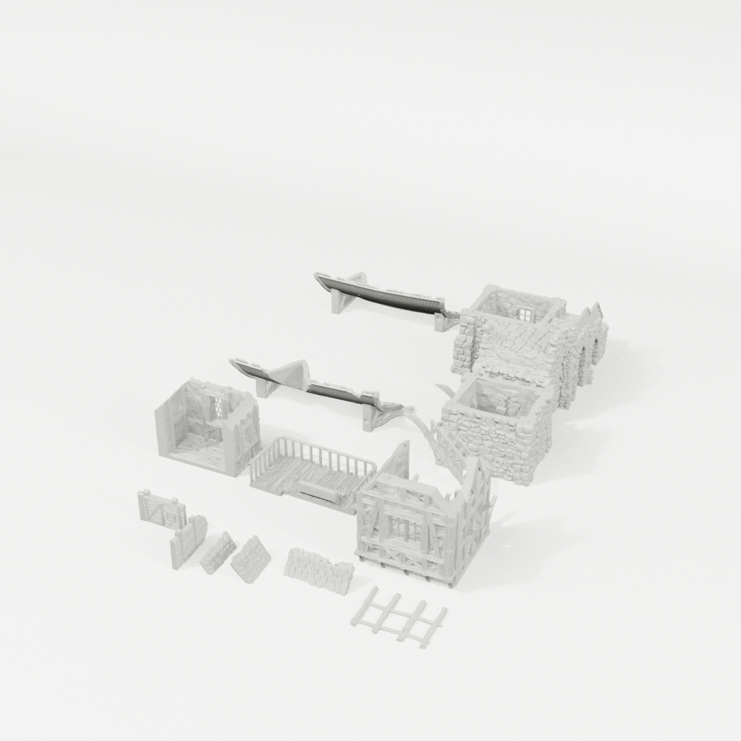 Guard Post 28mm terrain component breakdown angle one