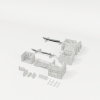 Guard Post 28mm terrain component breakdown angle one