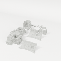 Guard Post 28mm terrain components from an alternate angle