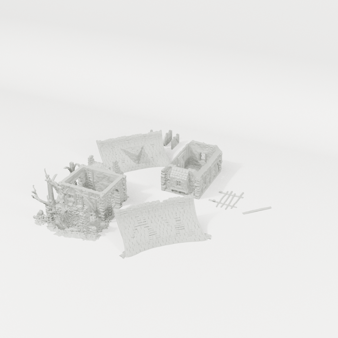 Hollowstone Manor 28mm terrain components from an alternate angle