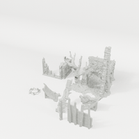House of Whispers 28mm terrain component breakdown angle one