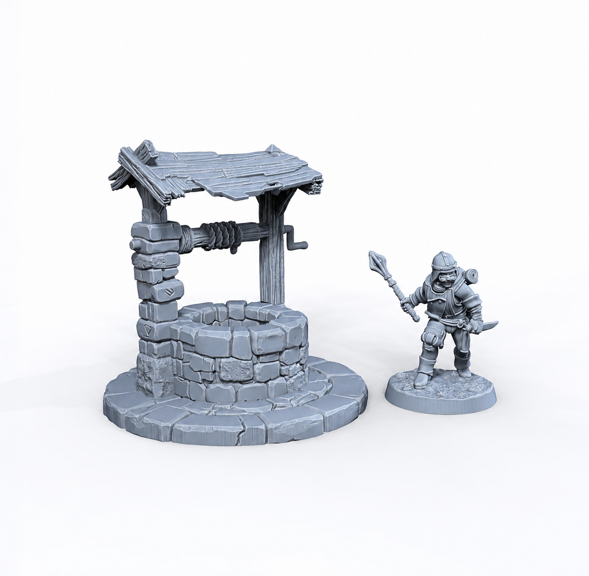 Old Well assembled 28mm tabletop terrain