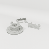 Old Well printable terrain components from an alternate angle
