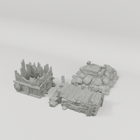 Platforms II 28mm terrain component breakdown angle one