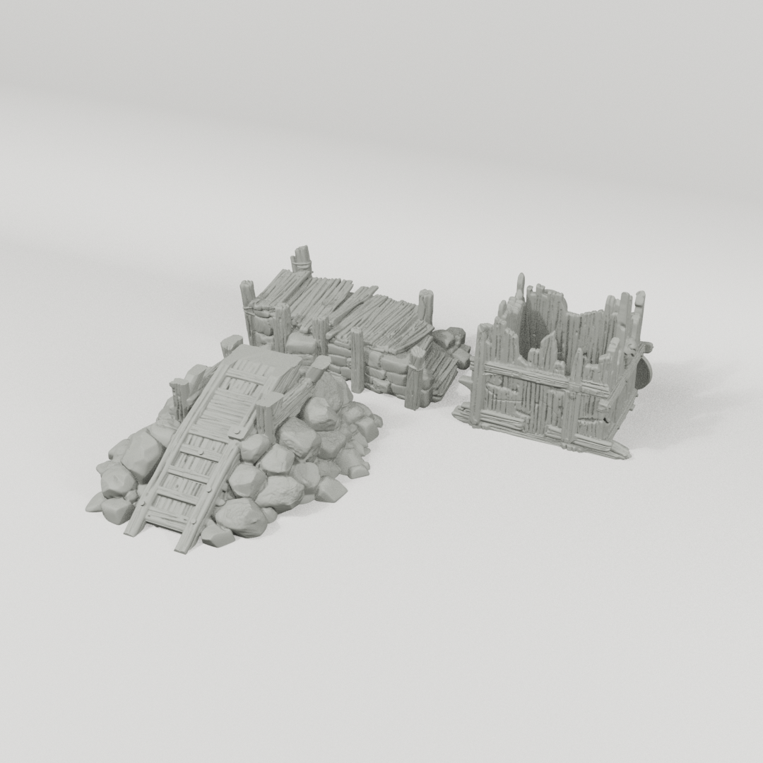 Platforms II 28mm terrain components from an alternate angle