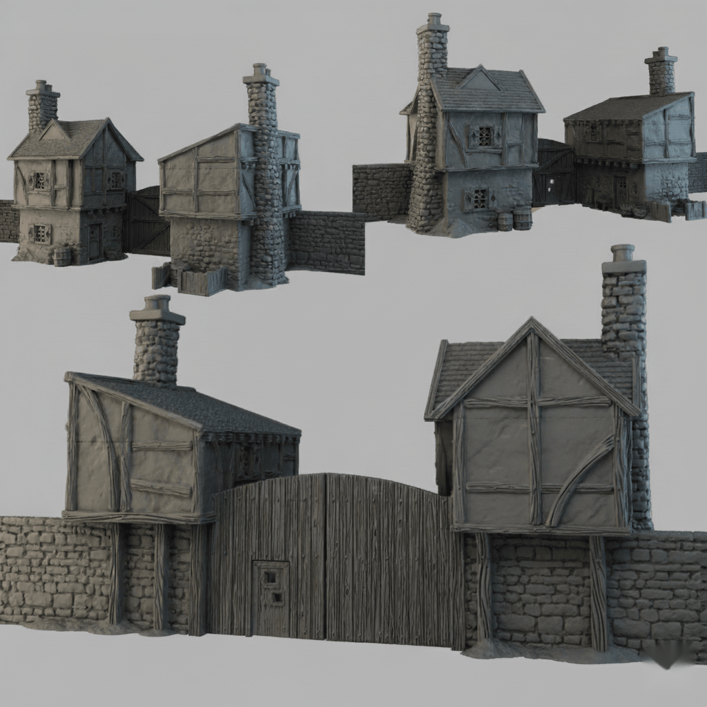 Gatehouse - 28mm DND/Wargame/RPG Terrain - Molten Prints