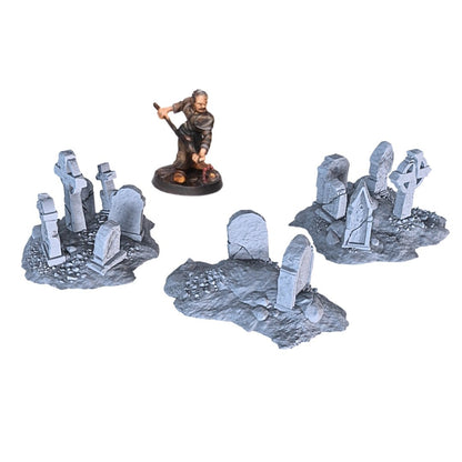 Gravestone Set - 28mm DND/Wargame/RPG Terrain - Molten Prints