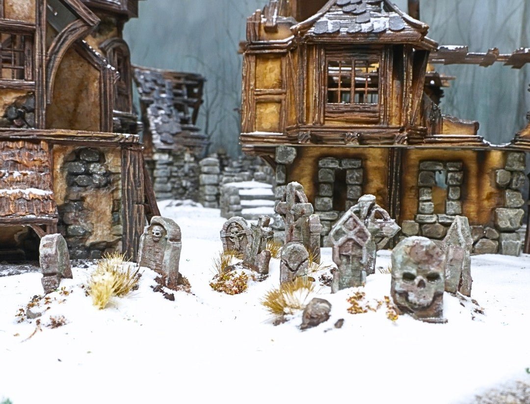 Gravestone Set - 28mm DND/Wargame/RPG Terrain - Molten Prints
