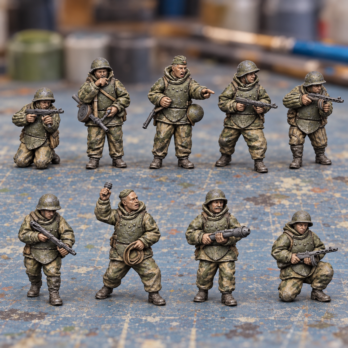 Rubble March Breach Slapchop-painted display example. Supplied unpainted. Background items not included.