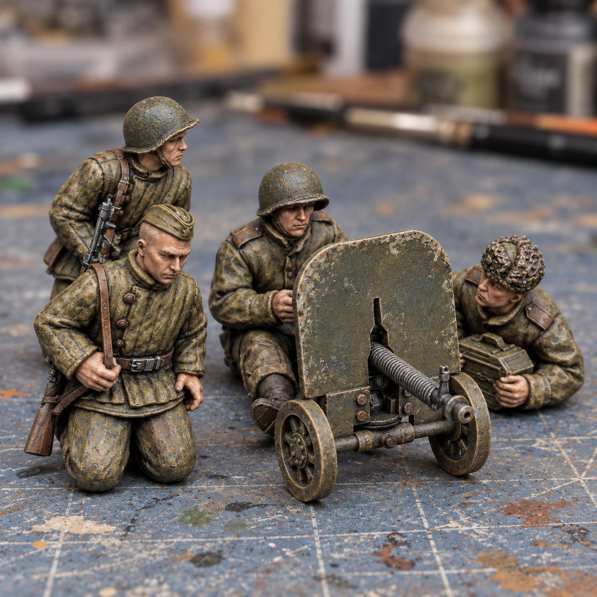 Rubble March Tripod Slapchop-painted display example. Supplied unpainted. Background items not included.