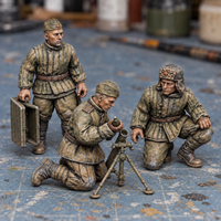Rubble March Mortar Slapchop-painted display example. Supplied unpainted. Background items not included.