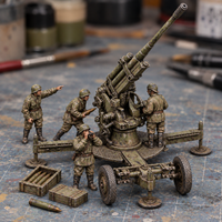 Rubble March AA Gun Slapchop-painted display example. Supplied unpainted. Background items not included.