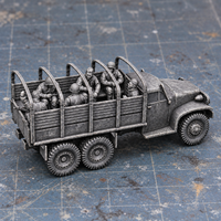 Rubble March Lorry Slapchop-painted display example. Supplied unpainted. Background items not included.