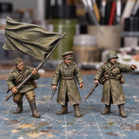 Rubble March Command Slapchop-painted display example. Supplied unpainted. Background items not included.