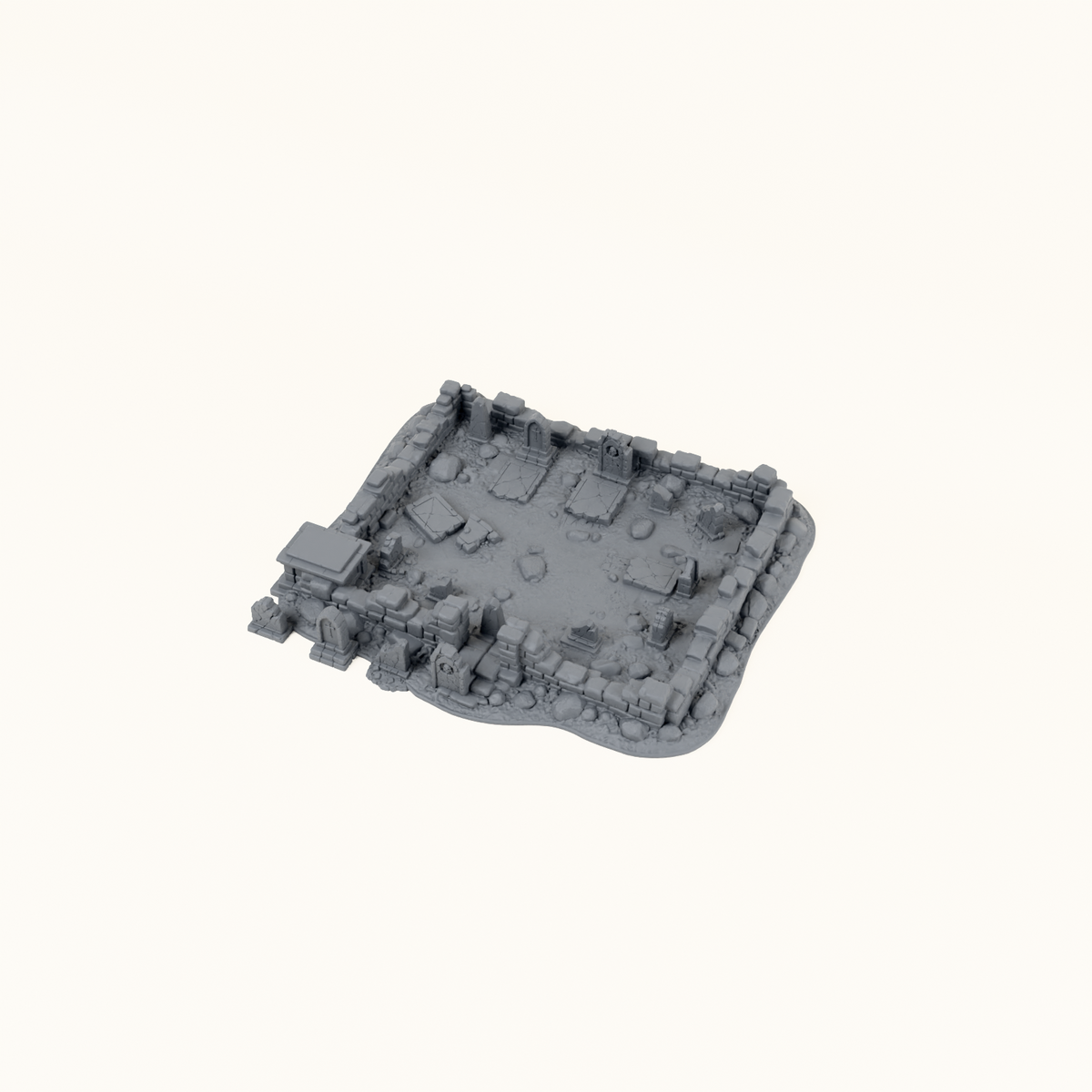 Graveyard and Tombs dark grey product view