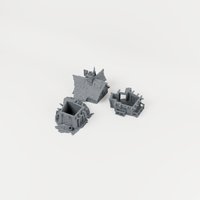 Oatsmore House – 28mm Fantasy Tabletop Terrain exact included pieces, CAD view 1