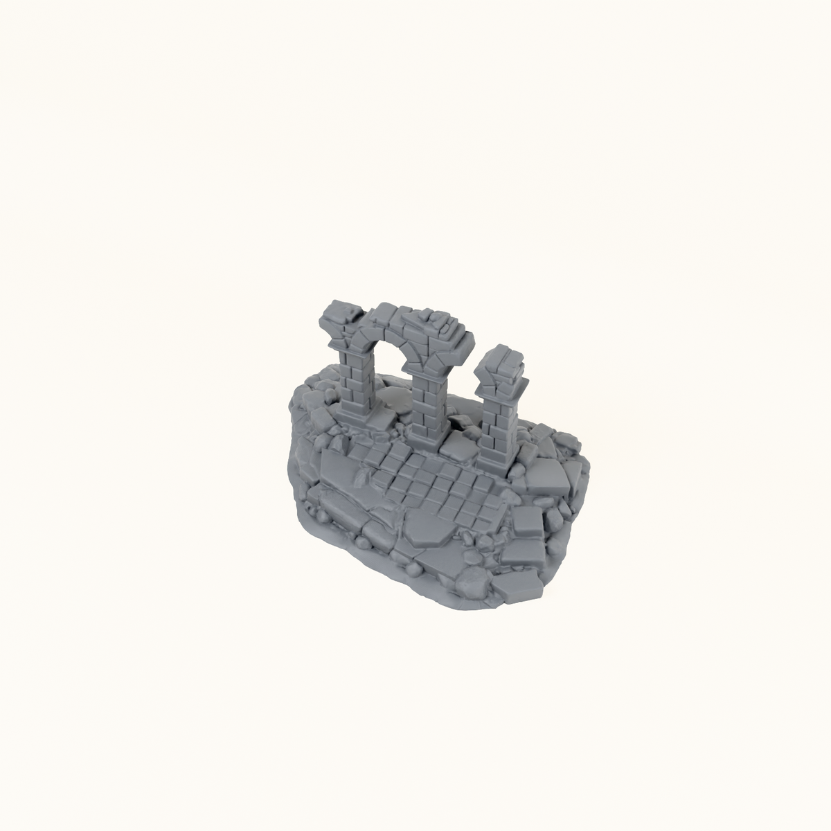 Broken Pillars dark grey product view
