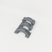 Stone Bridge Set three included bridge pieces in charcoal grey