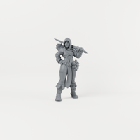 Human Battle Mage. Exact unpainted sculpt supplied.