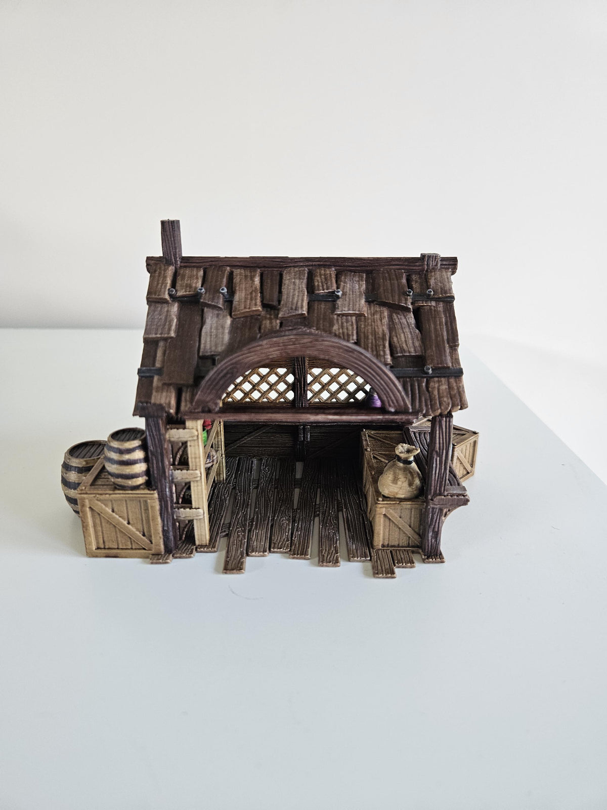 Market Stall 28mm DND Scatter Terrain | Tabletop Wargaming Scenery for Frostgrave & RPG | Unpainted 3D Printed