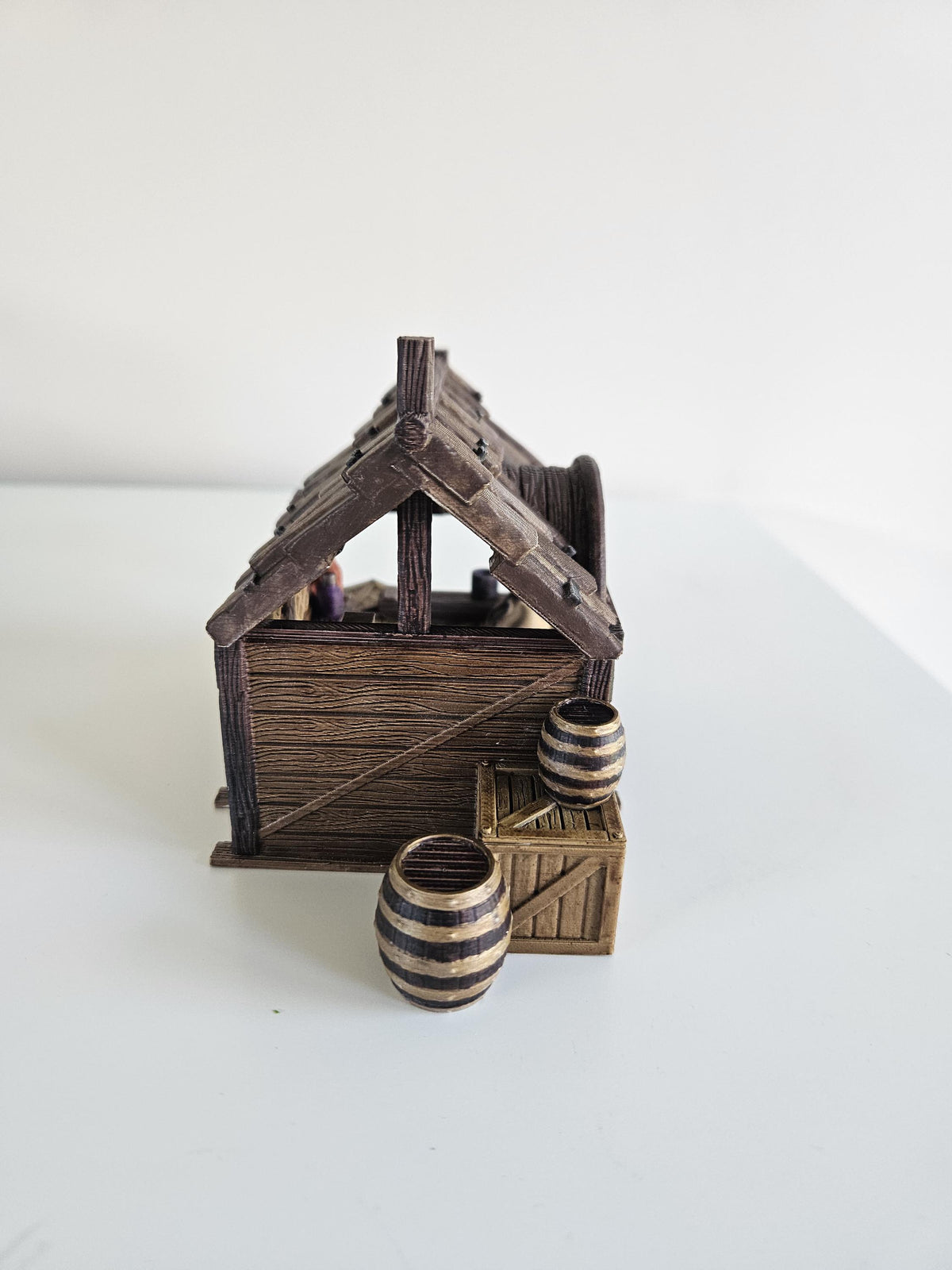 Market Stall 28mm DND Scatter Terrain | Tabletop Wargaming Scenery for Frostgrave & RPG | Unpainted 3D Printed