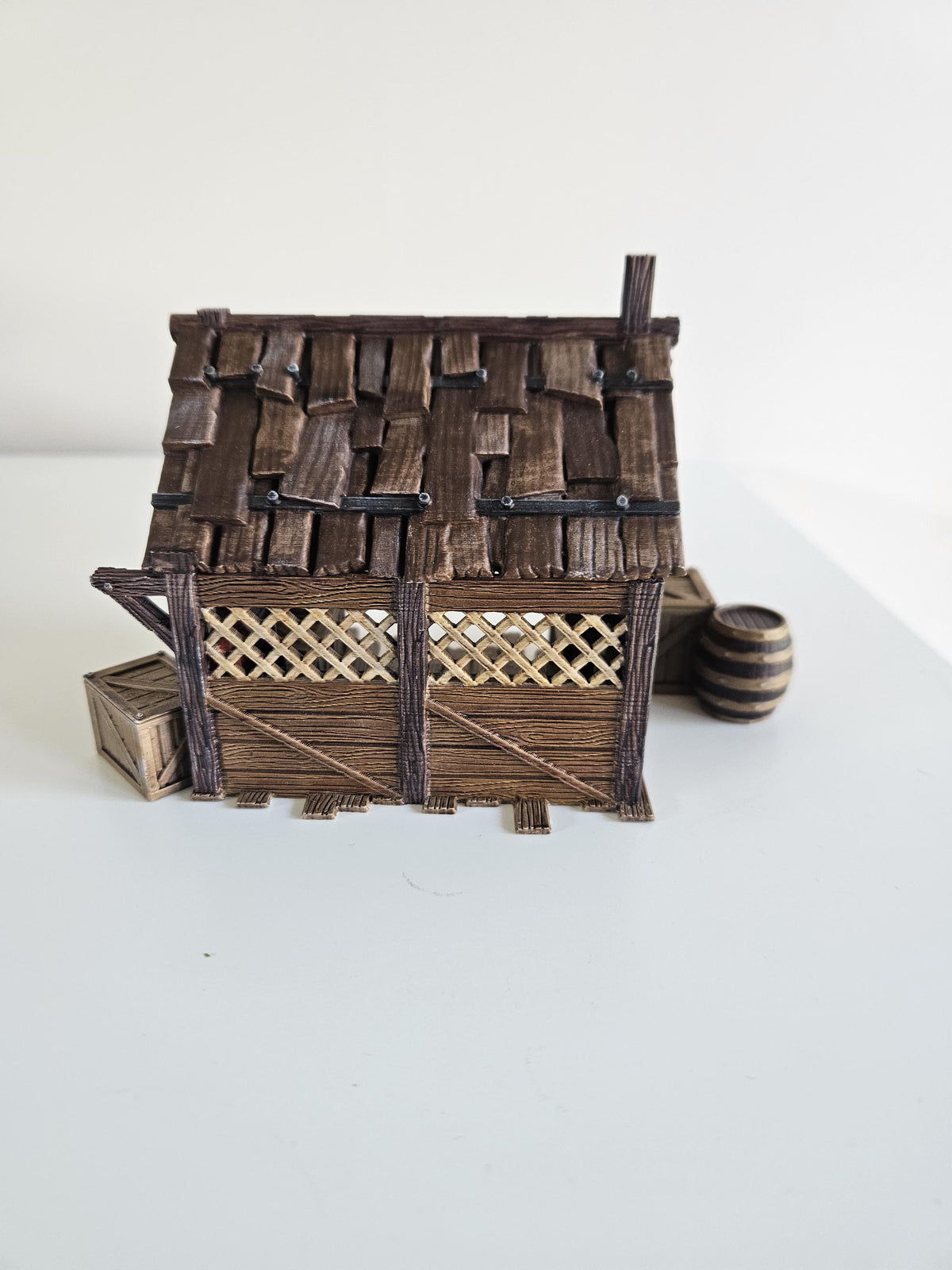 Market Stall 28mm DND Scatter Terrain | Tabletop Wargaming Scenery for Frostgrave & RPG | Unpainted 3D Printed