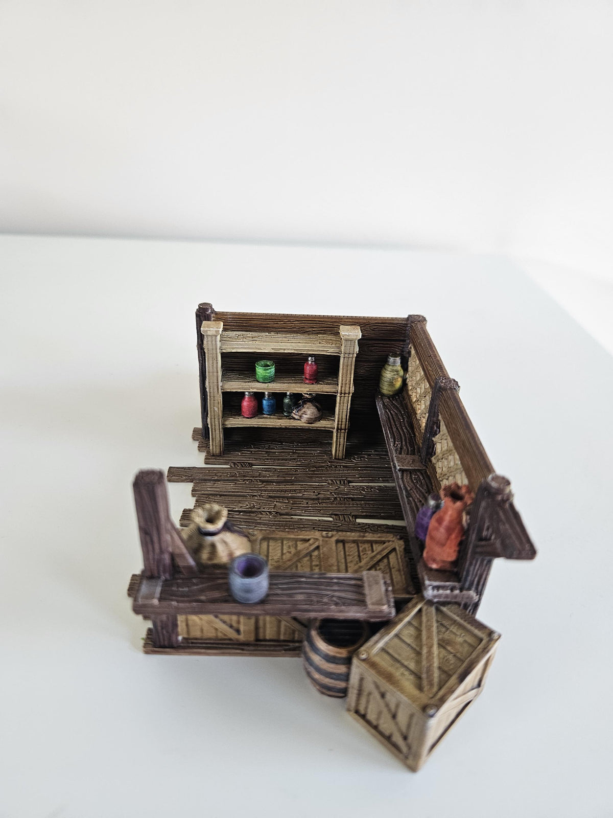 Market Stall 28mm DND Scatter Terrain | Tabletop Wargaming Scenery for Frostgrave & RPG | Unpainted 3D Printed