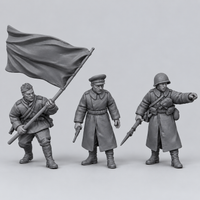 Rubble March Command unpainted resin kit identity image, complete set.
