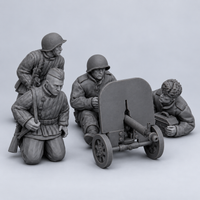 Rubble March Tripod unpainted resin kit identity image, complete set.