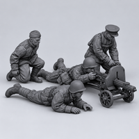 Rubble March Gunner unpainted resin kit identity image, complete set.