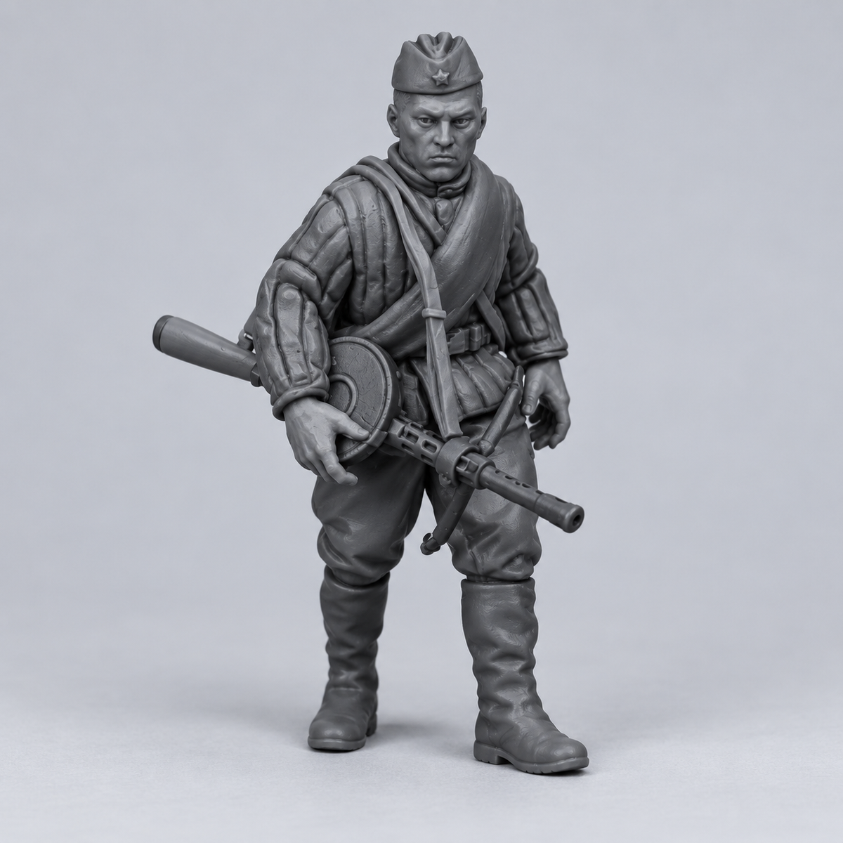 Rubble March Scout unpainted resin kit identity image, complete set.
