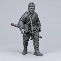 Rubble March Scout unpainted resin kit identity image, complete set.