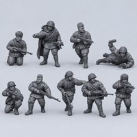 Rubble March Assault unpainted resin kit identity image, complete set.