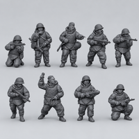 Rubble March Breach unpainted resin kit identity image, complete set.