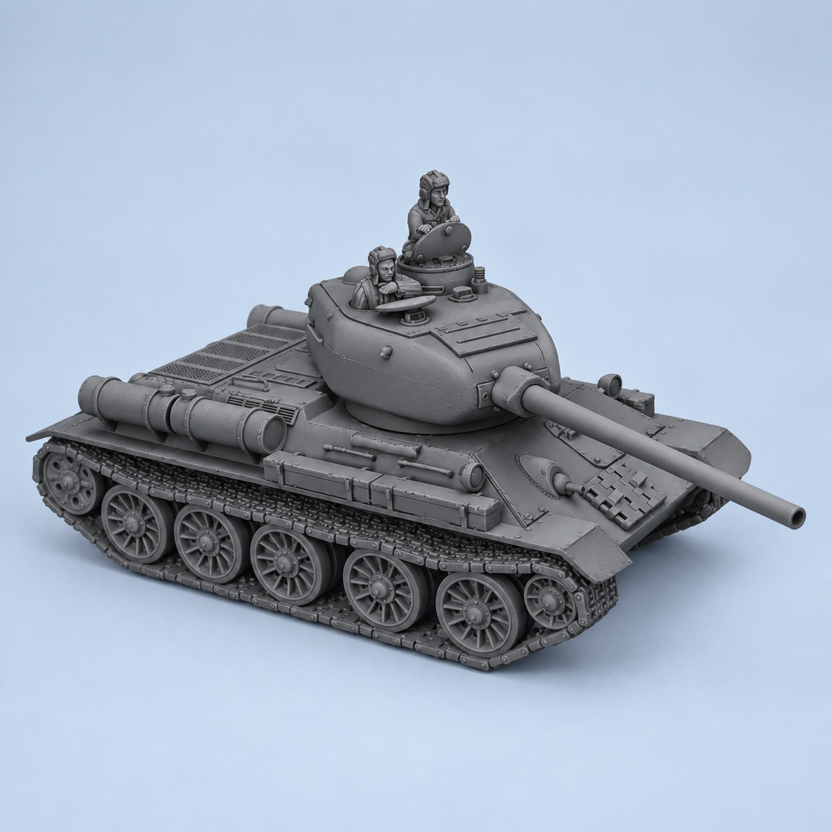 Rubble March Tank unpainted resin miniature identity image.