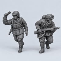 Rubble March Flame unpainted resin kit identity image, complete set.