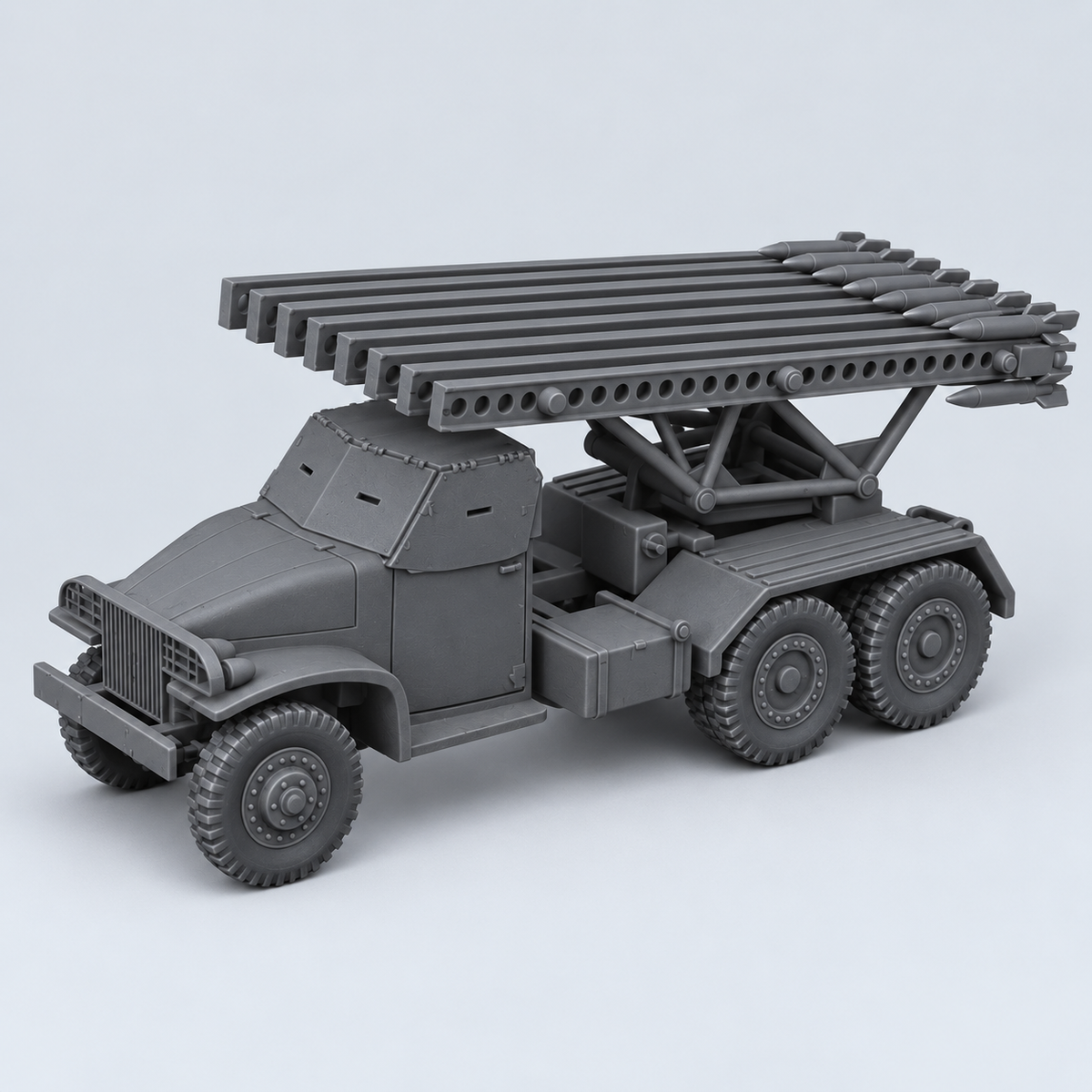 Rubble March Rockets unpainted resin kit identity image, complete set.
