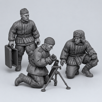 Rubble March Mortar unpainted resin kit identity image, complete set.