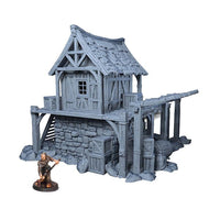 Ruined Food Storage 28mm DND Terrain | Tabletop Wargaming Scenery for Mordheim, Frostgrave & RPG | 3D Printed