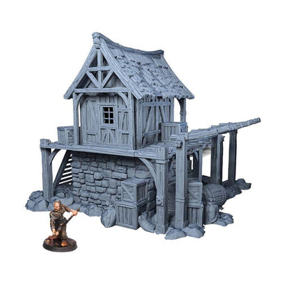 Ruined Food Storage 28mm DND Terrain | Tabletop Wargaming Scenery for Mordheim, Frostgrave & RPG | 3D Printed