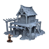 Ruined Food Storage 28mm DND Terrain | Tabletop Wargaming Scenery for Mordheim, Frostgrave & RPG | 3D Printed