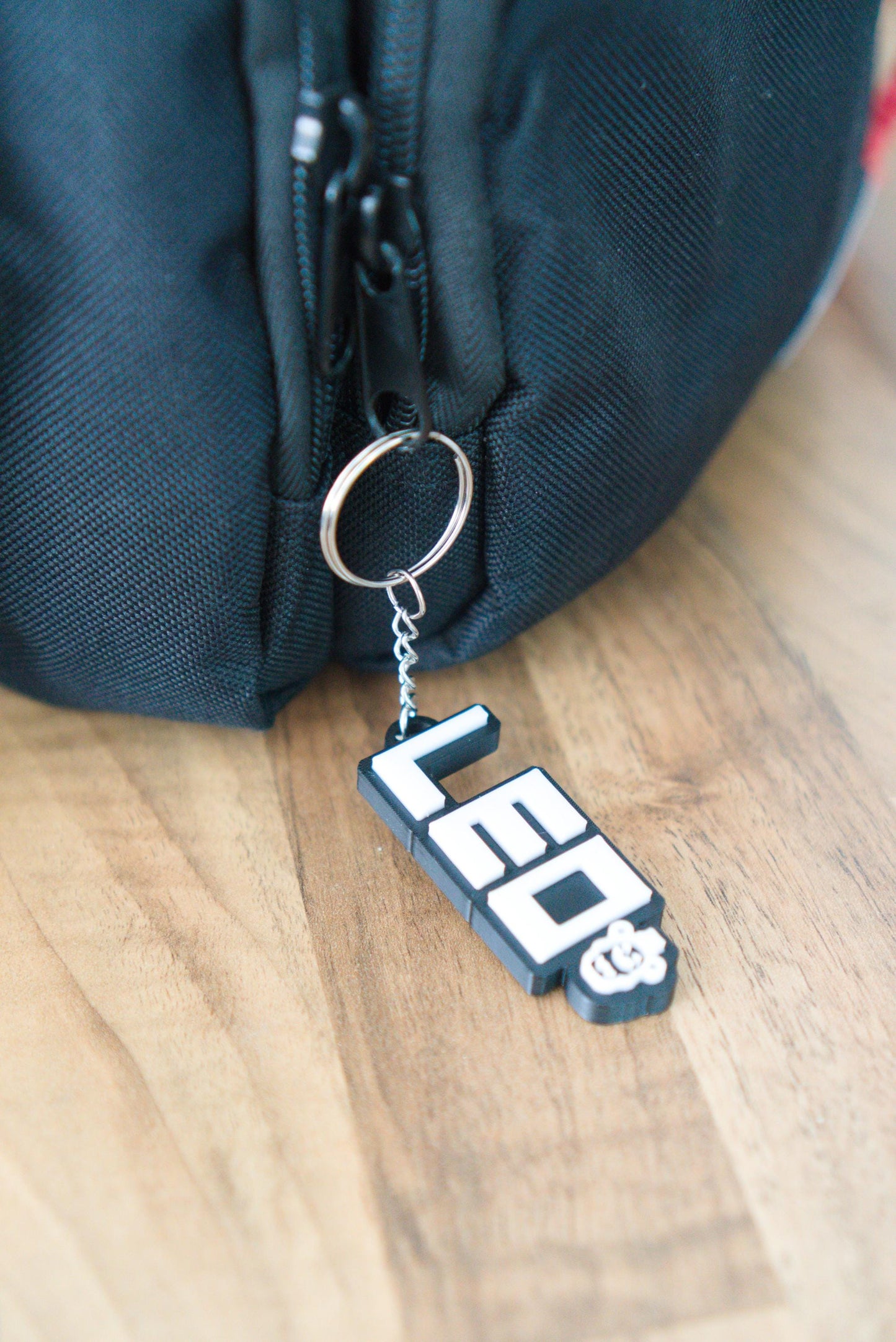 FNAF personalised name keychain with metal keyring