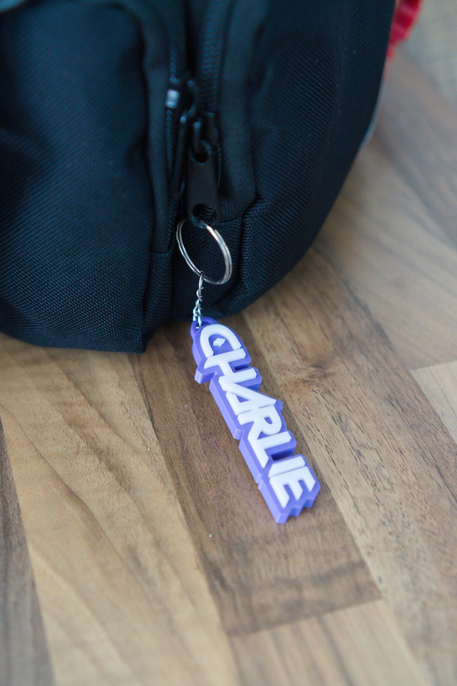KPop personalised bag charm with keyring