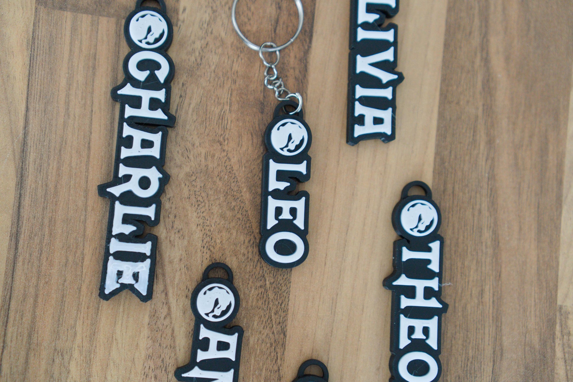 Mortal Kombat fan name keychain with metal ring