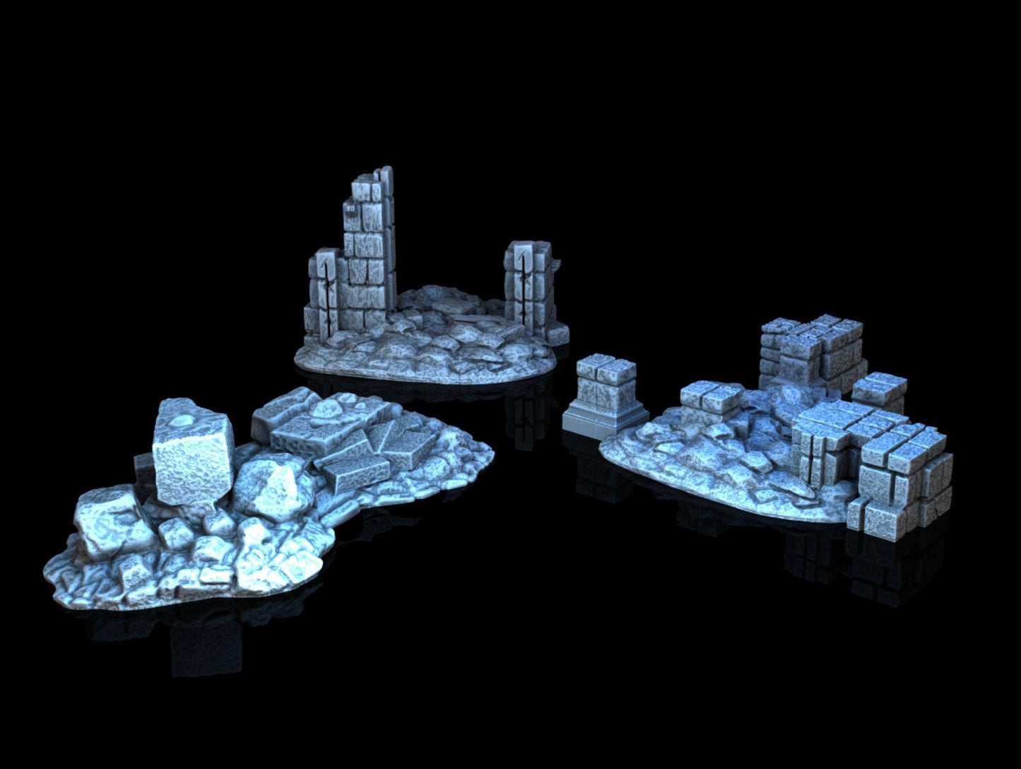 Scatter Ruins - 28mm DND/Wargame/RPG Terrain - Molten Prints