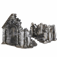 Ruined Church 28mm DND Terrain | Tabletop Wargaming Scenery for Mordheim, Frostgrave & RPG | Unpainted 3D Printed