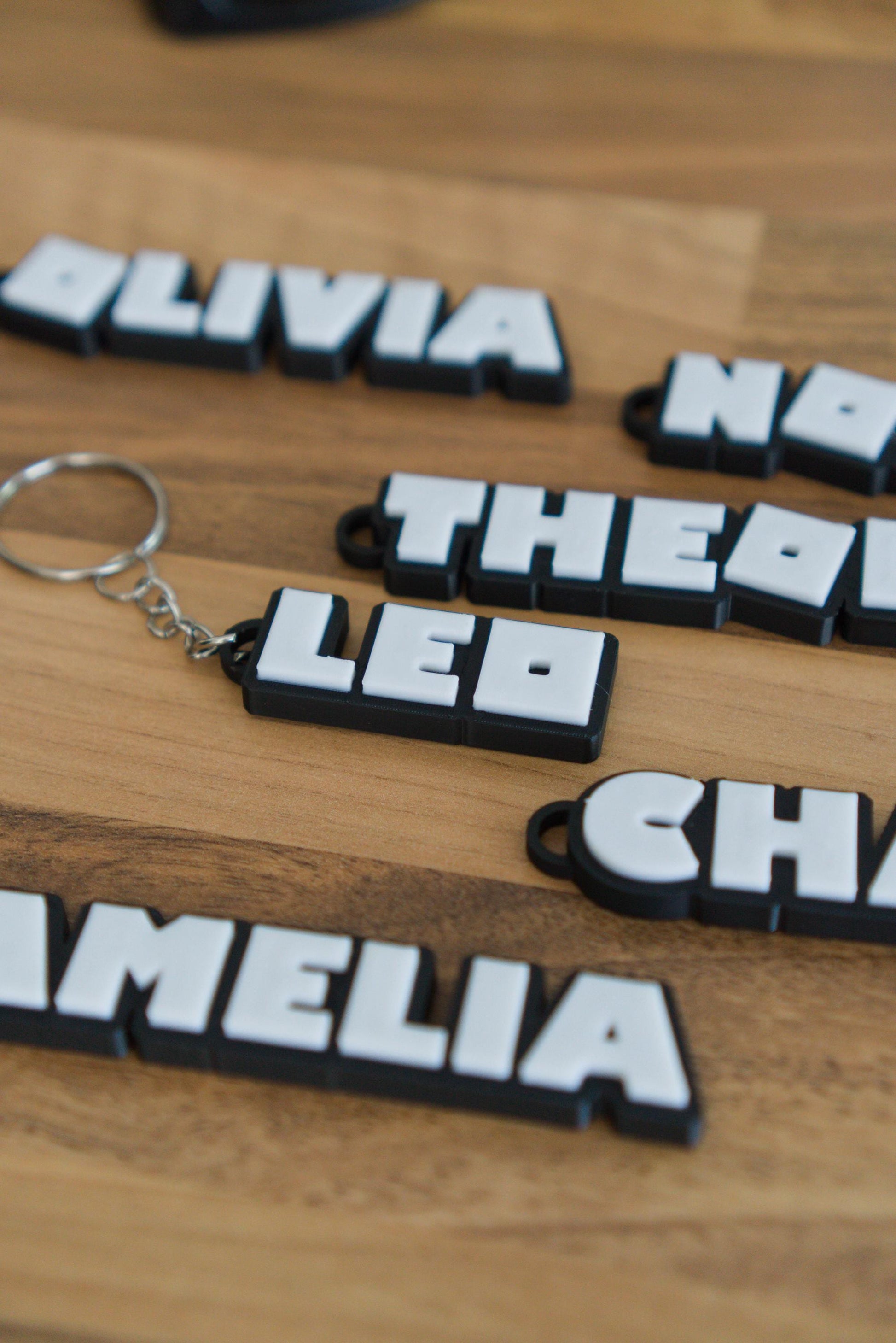 Roblox themed personalised kids name keychain gift