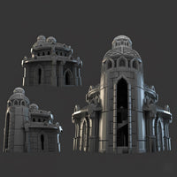 Lost City Building 2 - 28mm DND/Wargame/RPG Terrain - Molten Prints